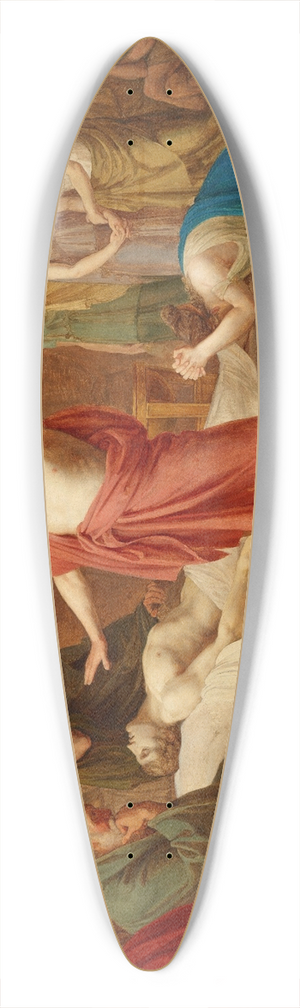 Circle Of Jacques-Louis David - Achilles mourning the death of Patroclus 39.3 inch art pintail longboard deck