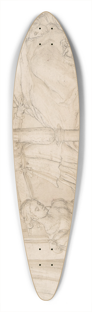 Circle of Jan Swart van Groningen - St. Nicholas and the Three Daughters of the Poor Gentleman 39.3 inch art pintail longboard deck