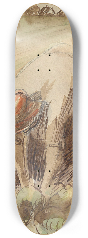 Camille Pissarro - Femme se cambrant 8.25 inch art skate deck
