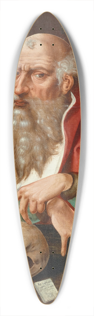 Circle of Marinus Van Reymerswaele - Saint Jerome in his Study 39.3 inch art pintail longboard deck Circle of Marinus Van Reymerswaele - Saint Jerome in his Study 39.3 inch art pintail longboard deck