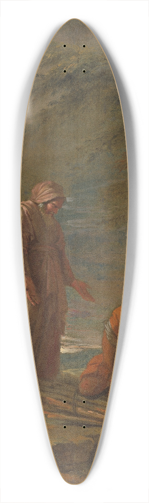Circle Of Salvator Rosa - The Philosophers 39.3 inch art pintail longboard deck Circle Of Salvator Rosa - The Philosophers 39.3 inch art pintail longboard deck