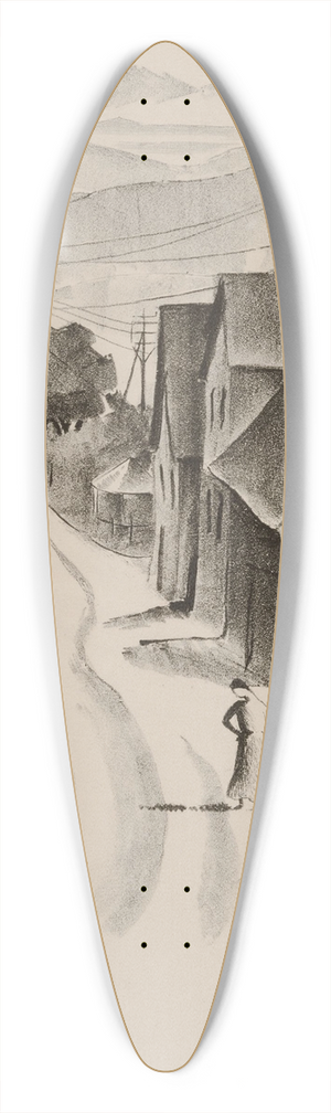 Clara Rhle - Dorfstrae 39.3 inch art pintail longboard deck