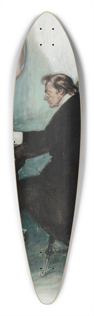 Clarence F. Underwood - The Solo 39.3 inch art pintail longboard deck