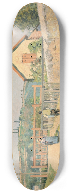 Camille Pissarro - La barrire du chemin de fer, aux Ptis prs Pontoise 8.25 inch art skate deck