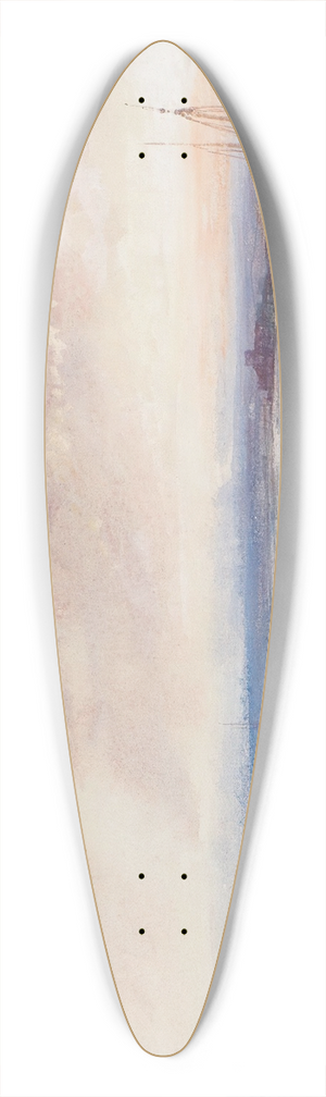 Clarkson Stanfield - On The Shore, Sunset 39.3 inch art pintail longboard deck