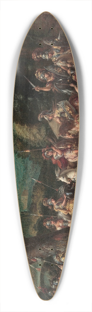 Claude Druet - Triumph of The Amazons 39.3 inch art pintail longboard deck
