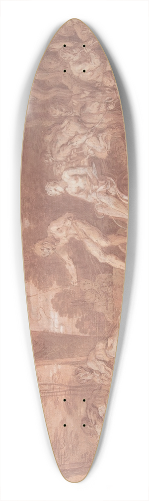 Claude Gillot - The Stalled Procession 39.3 inch art pintail longboard deck