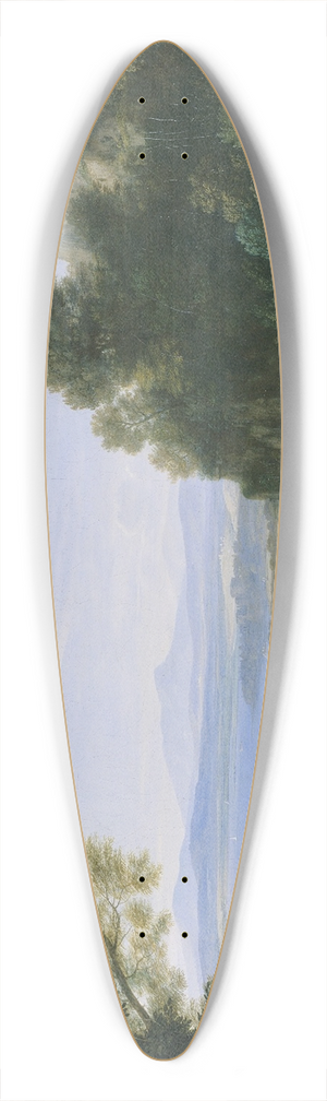 Claude Lorrain - Landscape with Apollo and Mercury 39.3 inch art pintail longboard deck