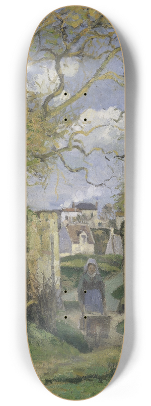Camille Pissarro - Landscape from Pontoise 8.25 inch art skate deck