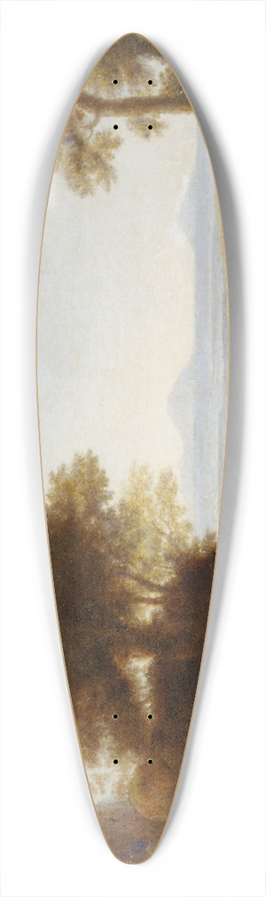 Claude Lorrain - Rest on the Flight into Egypt 39.3 inch art pintail longboard deck Claude Lorrain - Rest on the Flight into Egypt 39.3 inch art pintail longboard deck