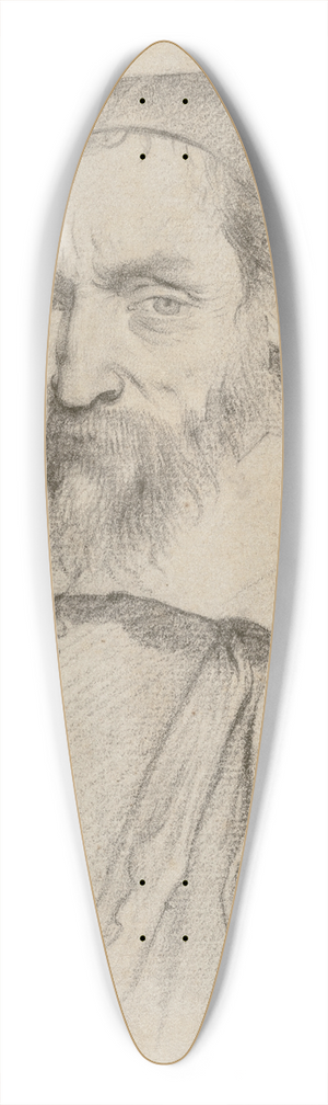 Claude Mellan - Portrait of Nicolas-Claude Fabri de Peiresc 39.3 inch art pintail longboard deck