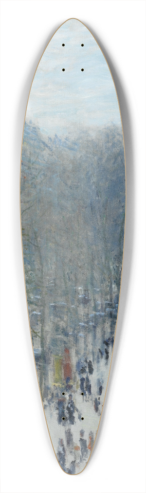 Claude Monet - Boulevard des Capucines 39.3 inch art pintail longboard deck