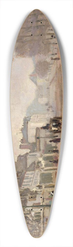 Claude Monet - Boulevard Hloise,Argenteuil 39.3 inch art pintail longboard deck