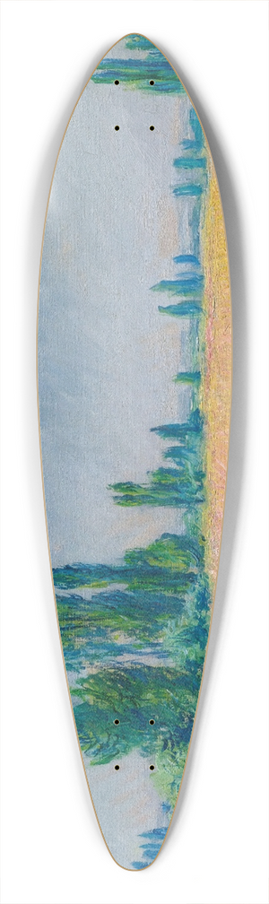 Claude Monet - Champ De Bl 39.3 inch art pintail longboard deck