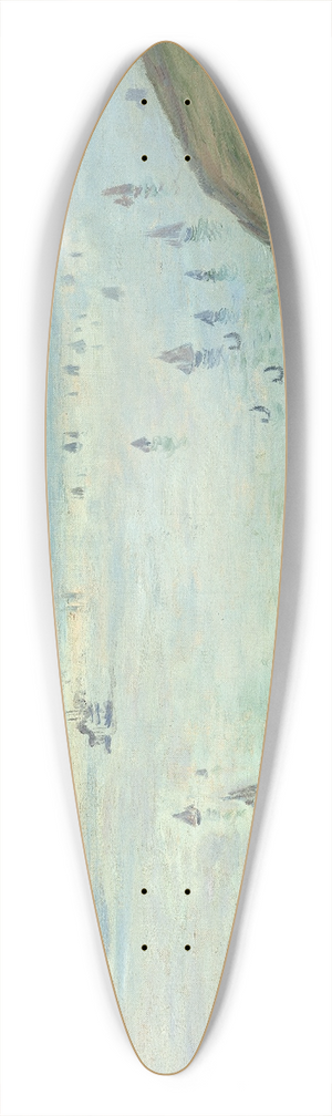 Claude Monet - Cliffs at Pourville 39.3 inch art pintail longboard deck