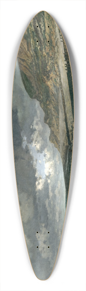 Claude Monet - La Pointe de la Hve at Low Tide 39.3 inch art pintail longboard deck