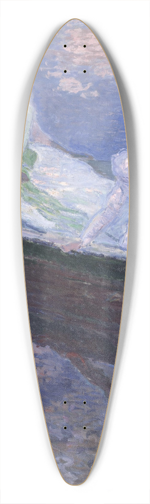 Claude Monet - On The Boat 39.3 inch art pintail longboard deck