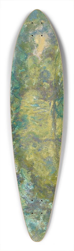 Claude Monet - The Footbridge over the Water-Lily Pond 39.3 inch art pintail longboard deck