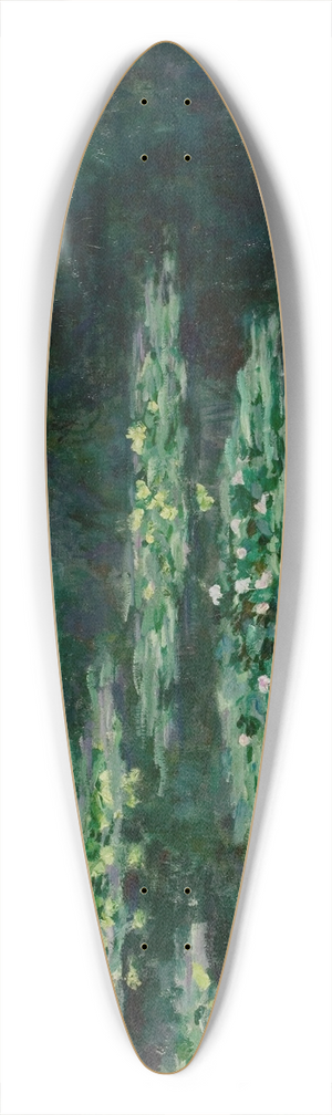 Claude Monet - Waterlilies 39.3 inch art pintail longboard deck