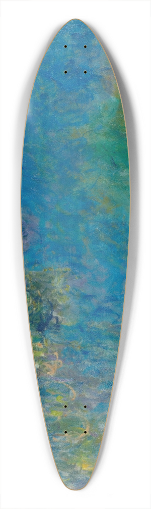 Claude Monet - Wisteria 39.3 inch art pintail longboard deck