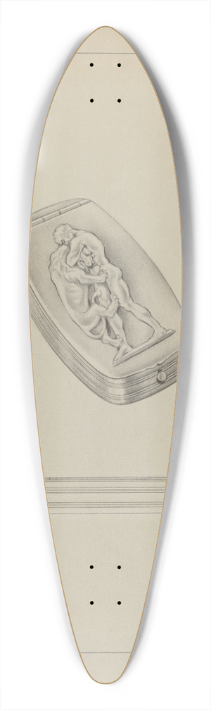 Clayton Braun - Silver Snuff Box 39.3 inch art pintail longboard deck