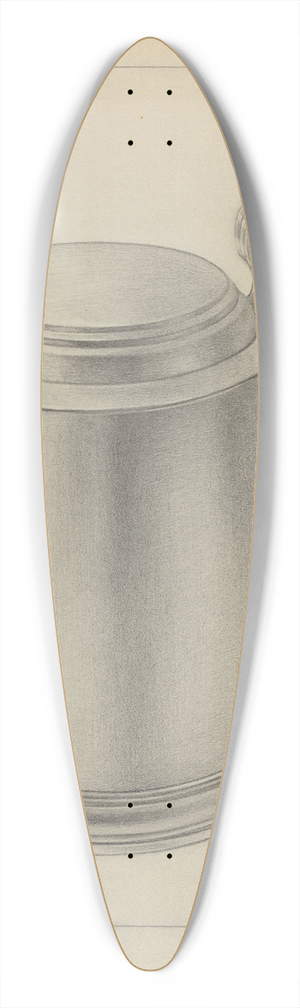 Clayton Braun - Silver Tankard 39.3 inch art pintail longboard deck