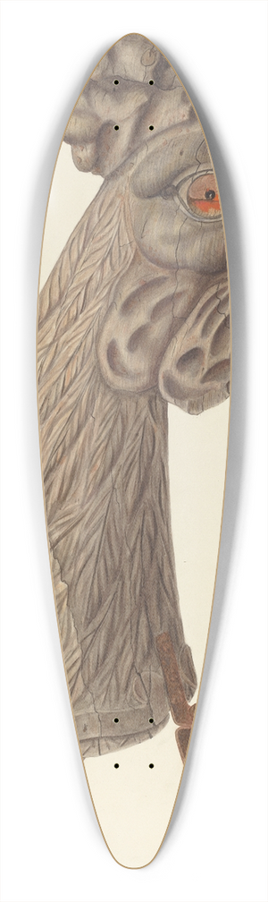 Clayton Clements - Carousel Rooster 39.3 inch art pintail longboard deck Clayton Clements - Carousel Rooster 39.3 inch art pintail longboard deck