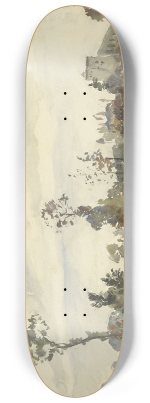Camille Pissarro - Louveciennes, Route de Saint-Germain 8.25 inch art skate deck