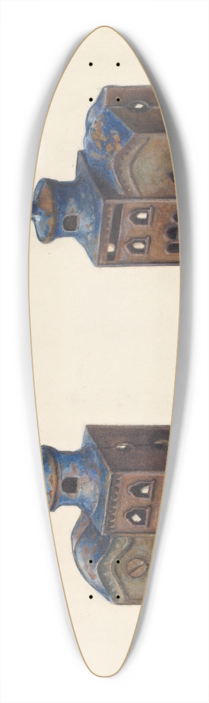 Clementine Fossek - Russian Church Coin Bank 39.3 inch art pintail longboard deck