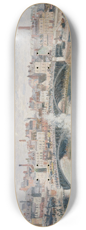 Camille Pissarro - Morning, An Overcast Day, Rouen 8.25 inch art skate deck