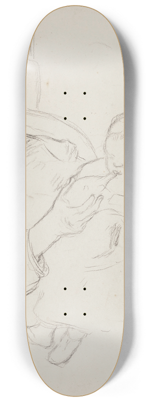 Camille Pissarro - Mre et enfant 8.25 inch art skate deck
