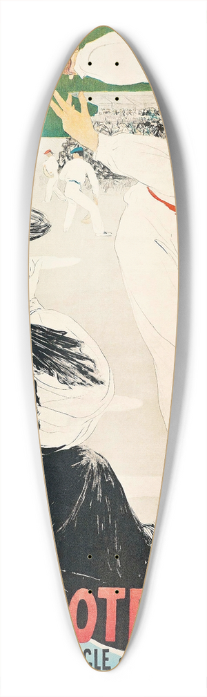 Clmentine Hlne Dufau - PELOTE BASQUE 39.3 inch art pintail longboard deck