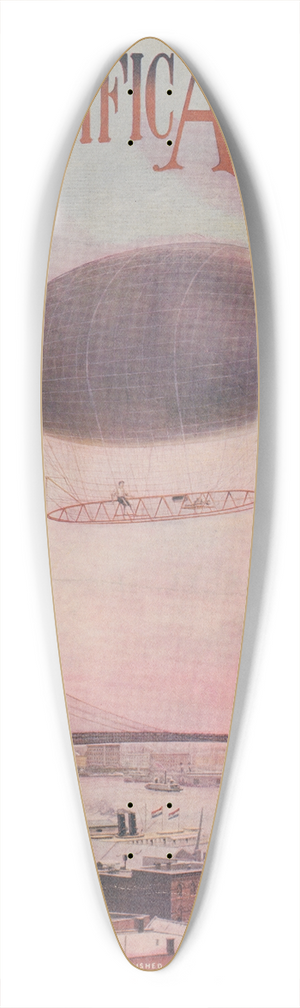 C. McKnight-Smith - Scientific American 39.3 inch art pintail longboard deck