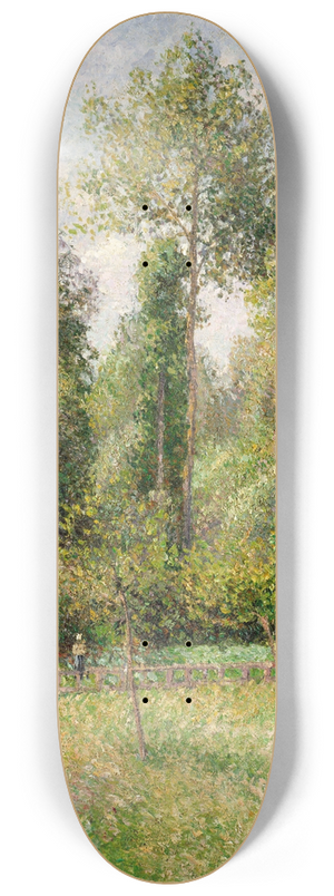 Camille Pissarro - Poplars, ragny 8.25 inch art skate deck