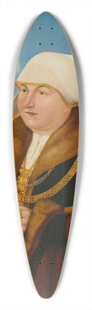 Conrad Faber von Kreuznach - Portrait of a Lady from the Stralenberg Family 39.3 inch art pintail longboard deck Conrad Faber von Kreuznach - Portrait of a Lady from the Stralenberg Family 39.3 inch art pintail longboard deck