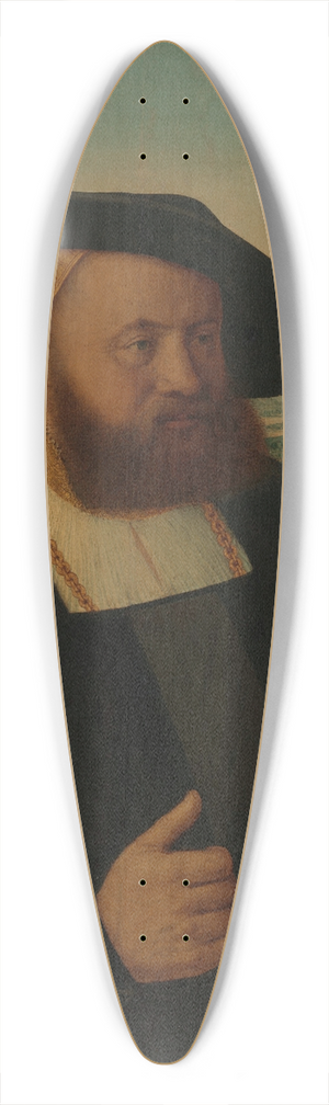 Conrad Faber von Kreuznach - Portrait of a Man with a Moors Head on His Signet Ring 39.3 inch art pintail longboard deck