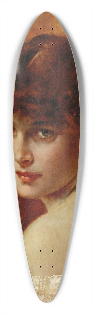 Conrad Kiesel - A Coquettish Glance 39.3 inch art pintail longboard deck