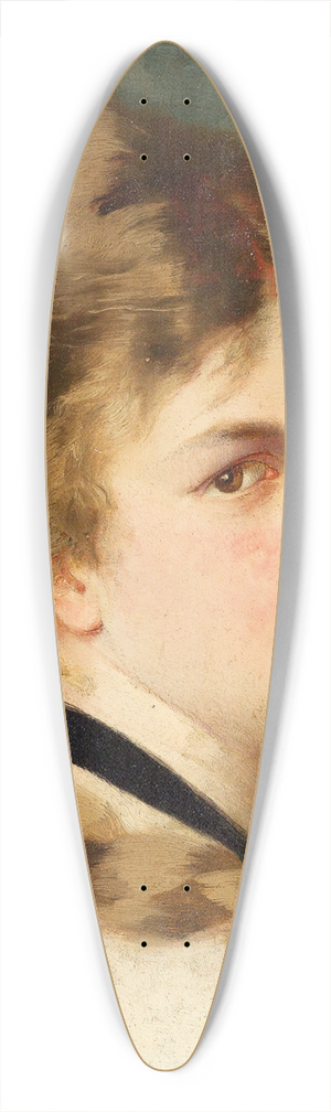 Conrad Kiesel - Bildnis einer Dame mit schwarzem Halsband 39.3 inch art pintail longboard deck