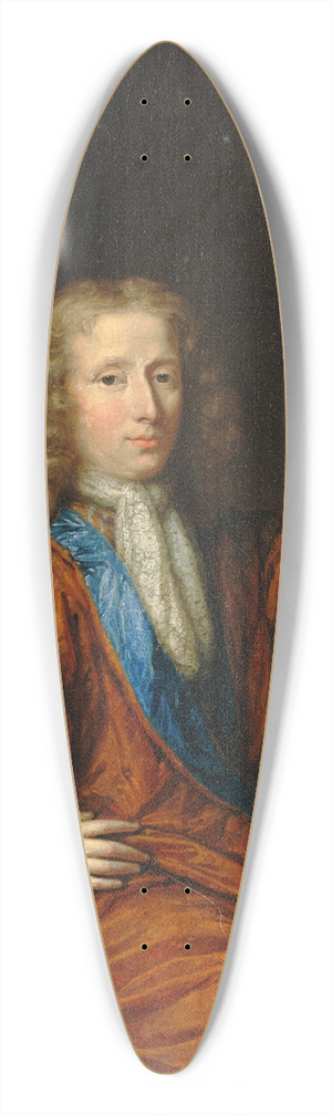 Constantijn Netscher - Portrait of a gentleman 39.3 inch art pintail longboard deck