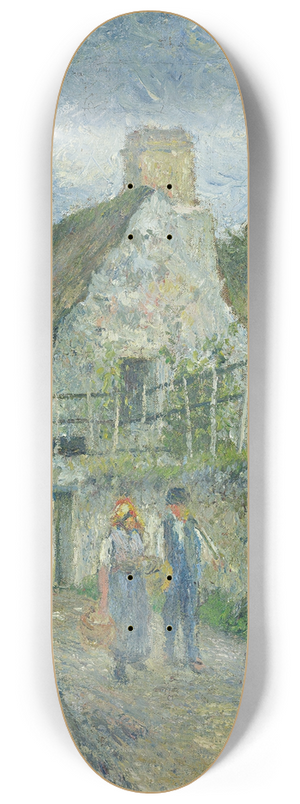 Camille Pissarro - Rue Des Roches Au Valhermeil, Auvers Sur Oise 8.25 inch art skate deck
