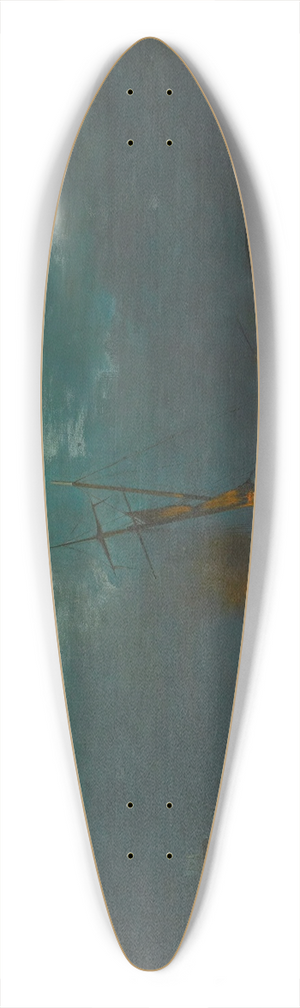 Constantinos Volanakis - Pyrophani Firefishing 39.3 inch art pintail longboard deck Constantinos Volanakis - Pyrophani Firefishing 39.3 inch art pintail longboard deck