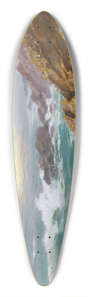 Constantin Westchiloff - Seascape 39.3 inch art pintail longboard deck