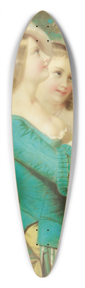 Constant-Joseph Brochart - Jeunes filles  lombrelle dans un jardin 39.3 inch art pintail longboard deck