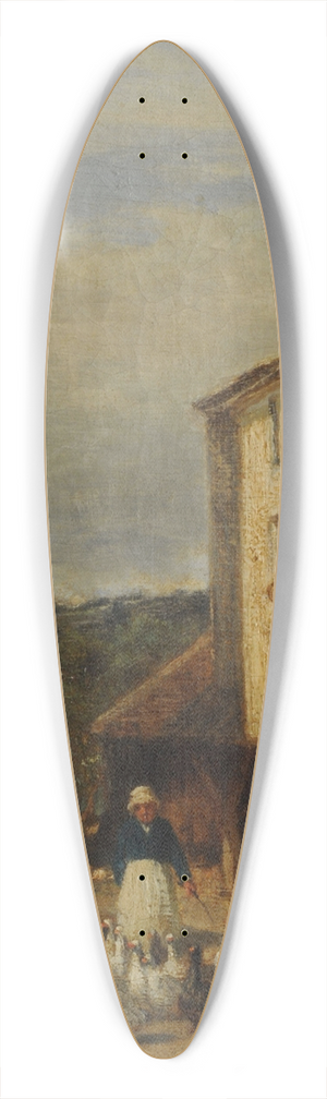 Constant Troyon - La gardeuse doies 39.3 inch art pintail longboard deck Constant Troyon - La gardeuse doies 39.3 inch art pintail longboard deck