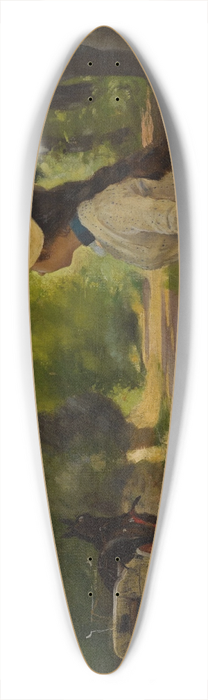 Continental School - Hitching a Ride 39.3 inch art pintail longboard deck