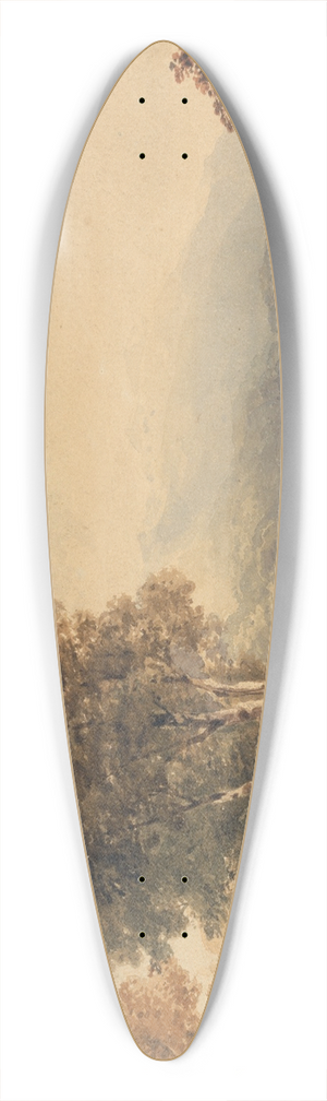 Copley Fielding - Mountainous Landscape with Lake and Stream 39.3 inch art pintail longboard deck