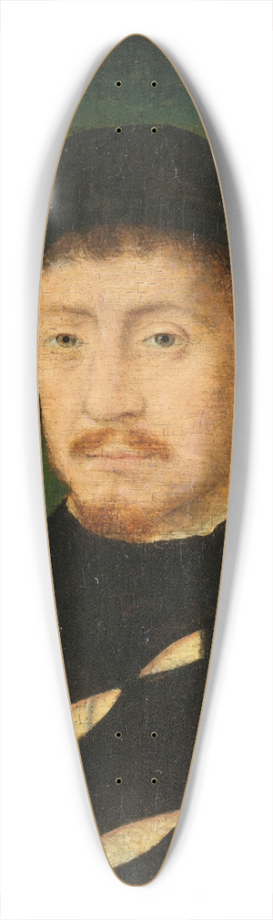 Corneille de Lyon - Portrait of a Man 39.3 inch art pintail longboard deck