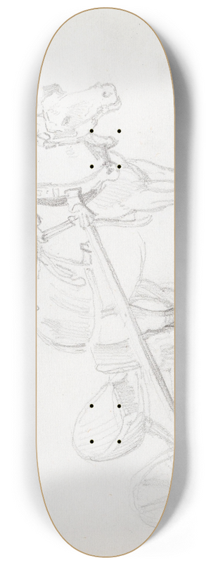 Adolph Tidemand - Hest og karjol 8.25 inch art skate deck Adolph Tidemand - Hest og karjol 8.25 inch art skate deck