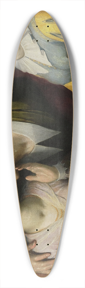 Cornelis Cornelisz Van Haarlem - A Courting Couple and Woman with a Songbook 39.3 inch art pintail longboard deck