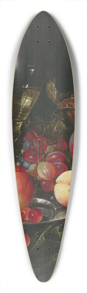 Cornelis de Heem - Still life with pears, grapes and plums 39.3 inch art pintail longboard deck